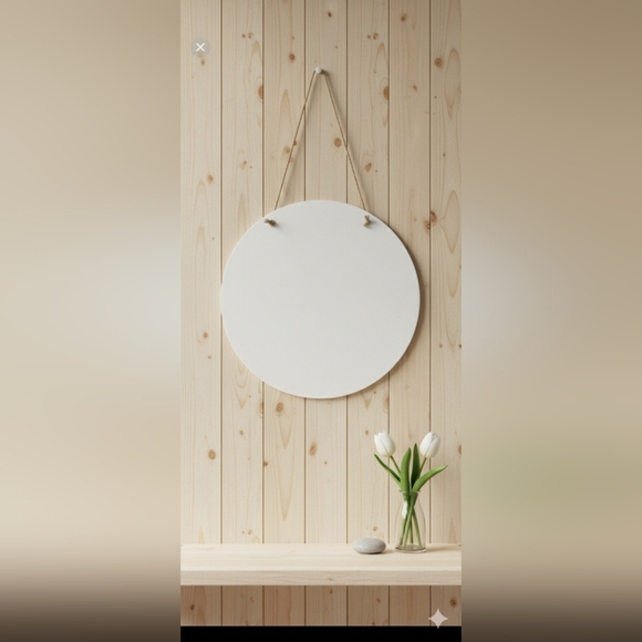 Hello Spring Door Sign Welcome Door Sign Round Decorative Wall Sign 11.5" - Picture 2 of 2